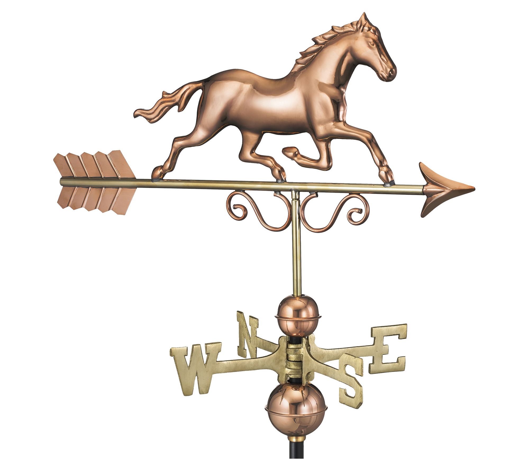Galloping Horse Weathervane - Pure Copper by Good Directions