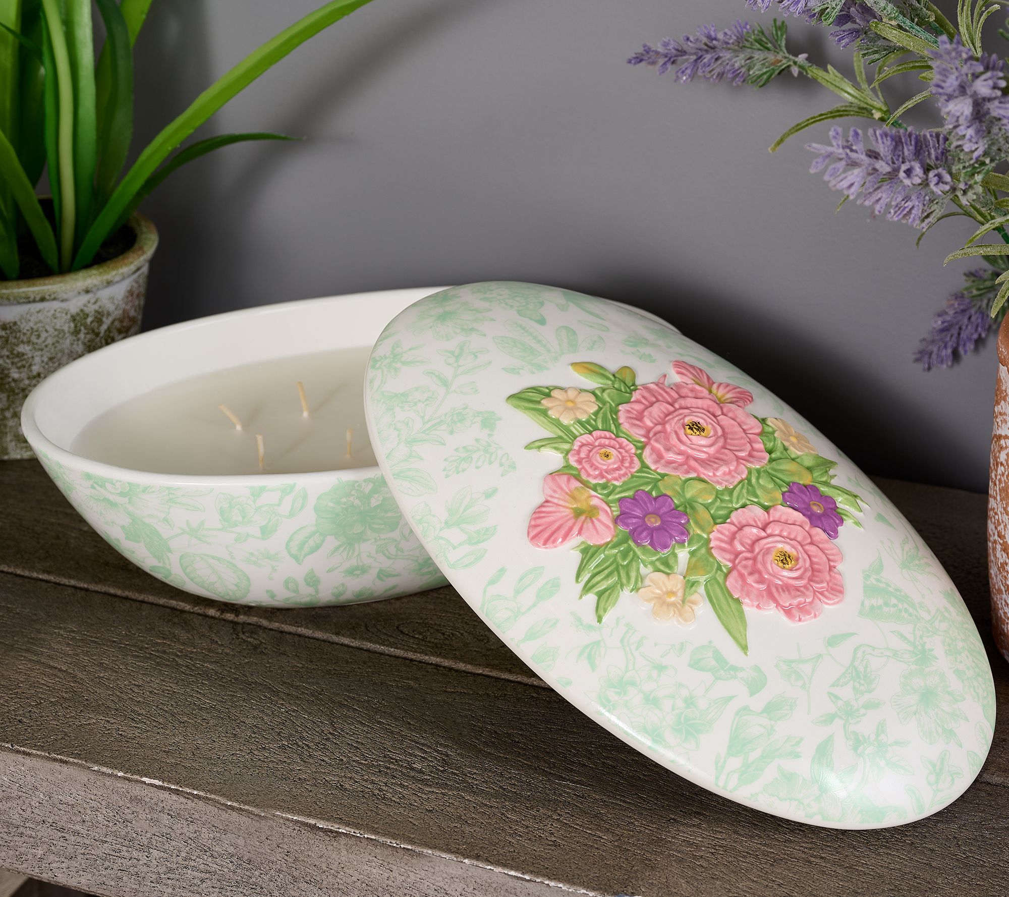 "As Is" HomeWorx by Slatkin & Co. 25oz Ceramic Oval Candle