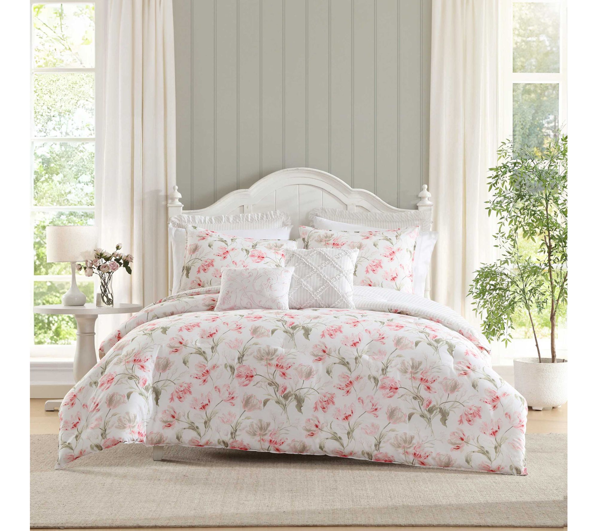 Laura Ashley Gosford Petal Twin Comforter Set