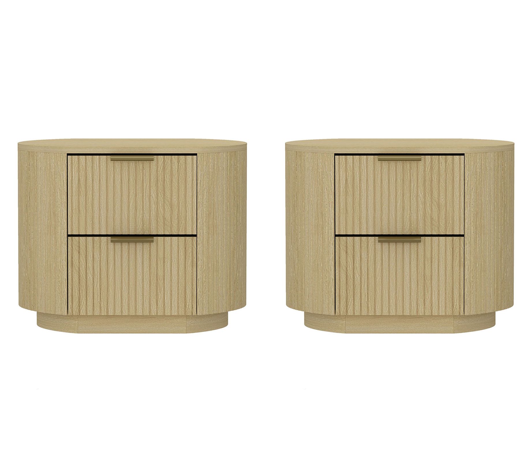 Manhattan Comfort Olivia Nightstand - Set of 2