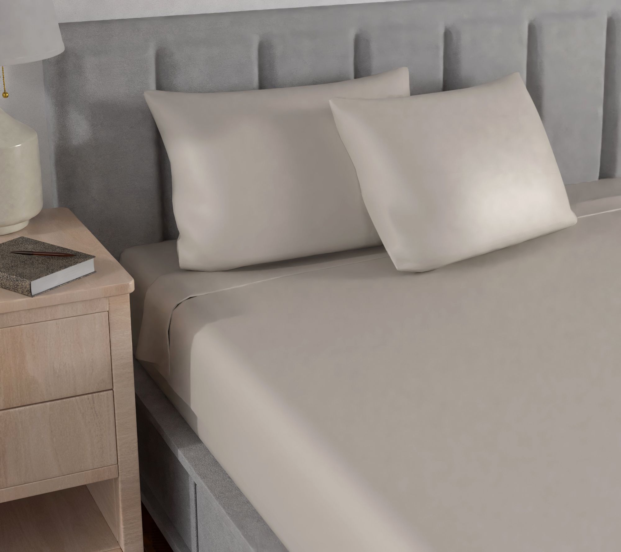 Martha Stewart 300TC 100% Cotton Sateen Sheet Set - Cal King