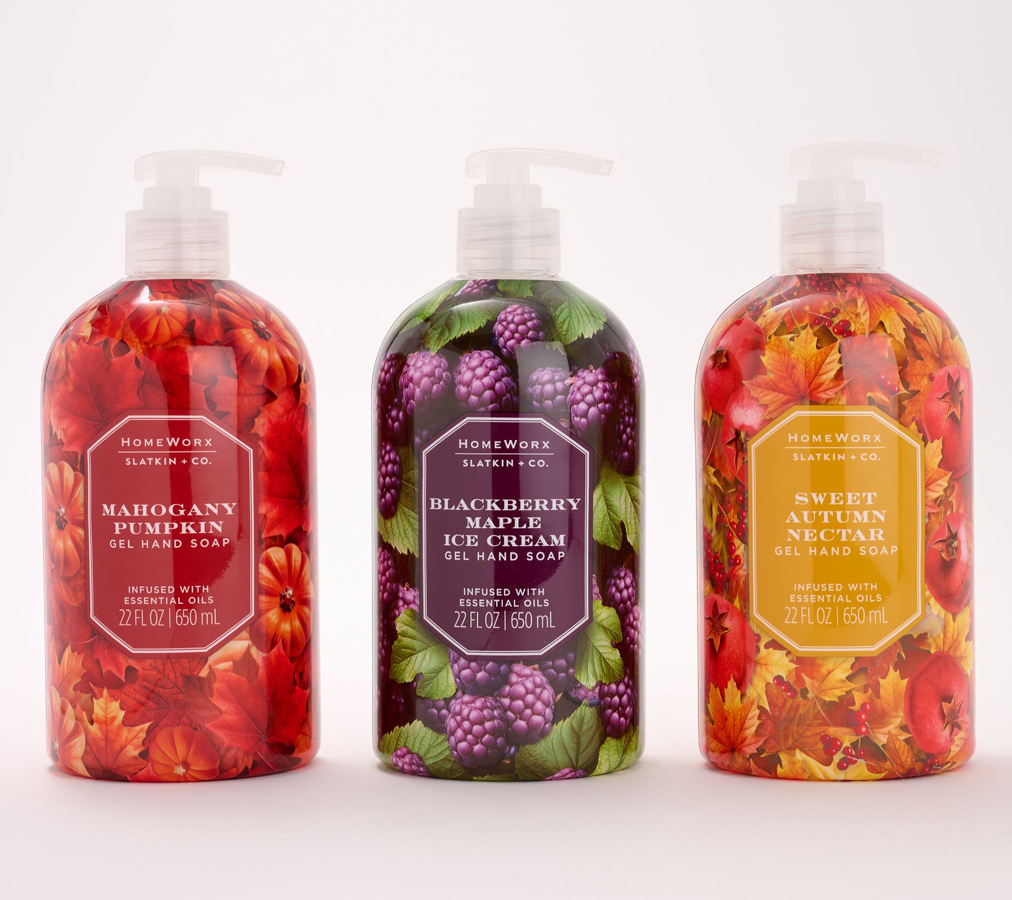 A-D HomeWorx S/3 22oz Gel Soaps Orchard Treats Auto-Delivery