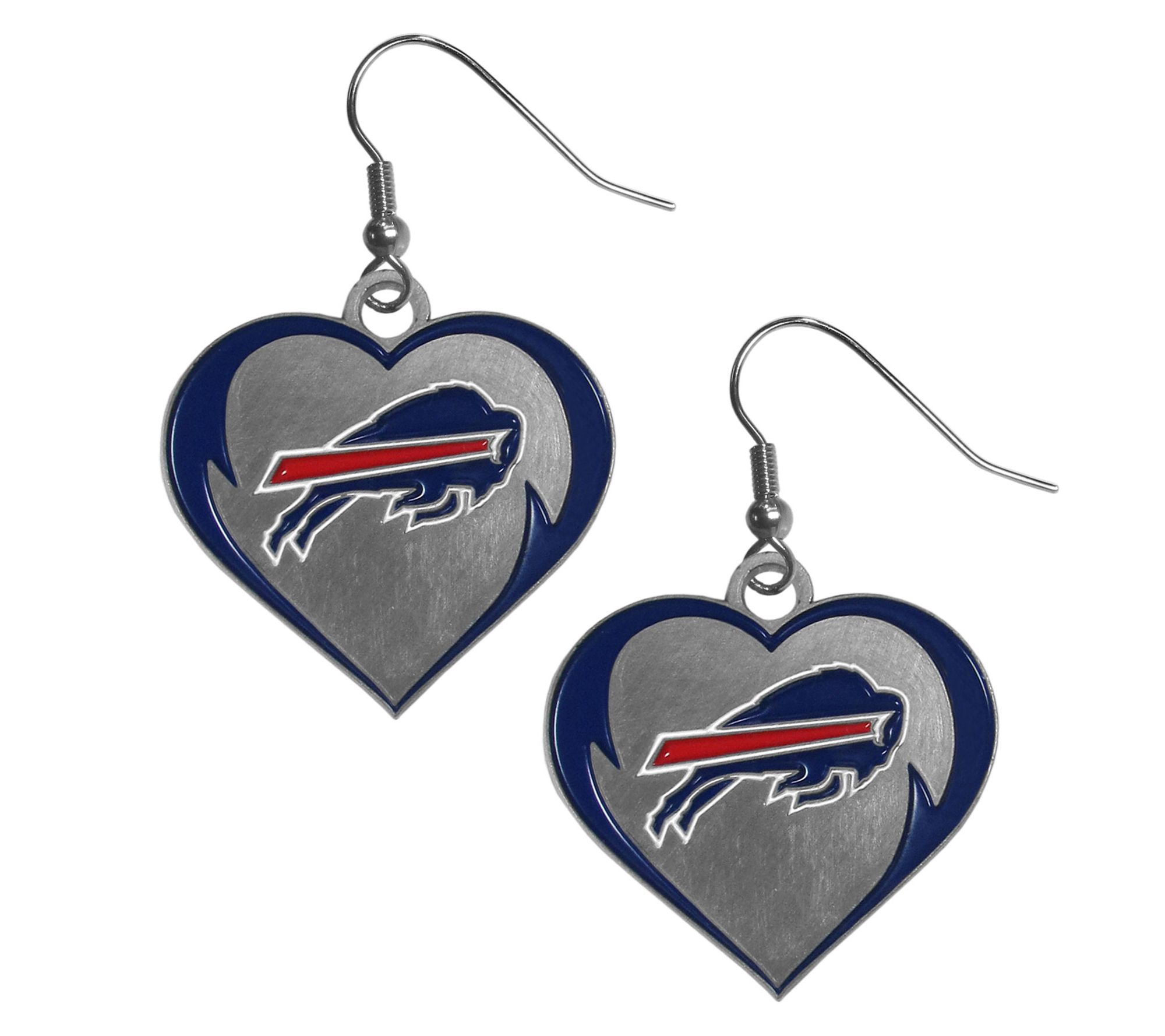 Siskiyou Sports NFL Heart Dangle Earrings
