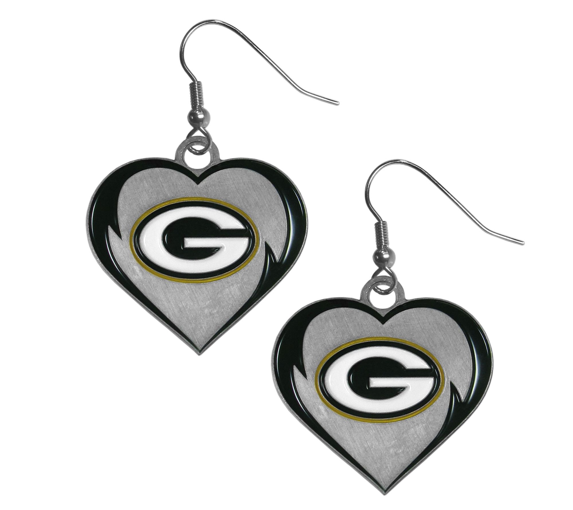 Siskiyou Sports NFL Heart Dangle Earrings