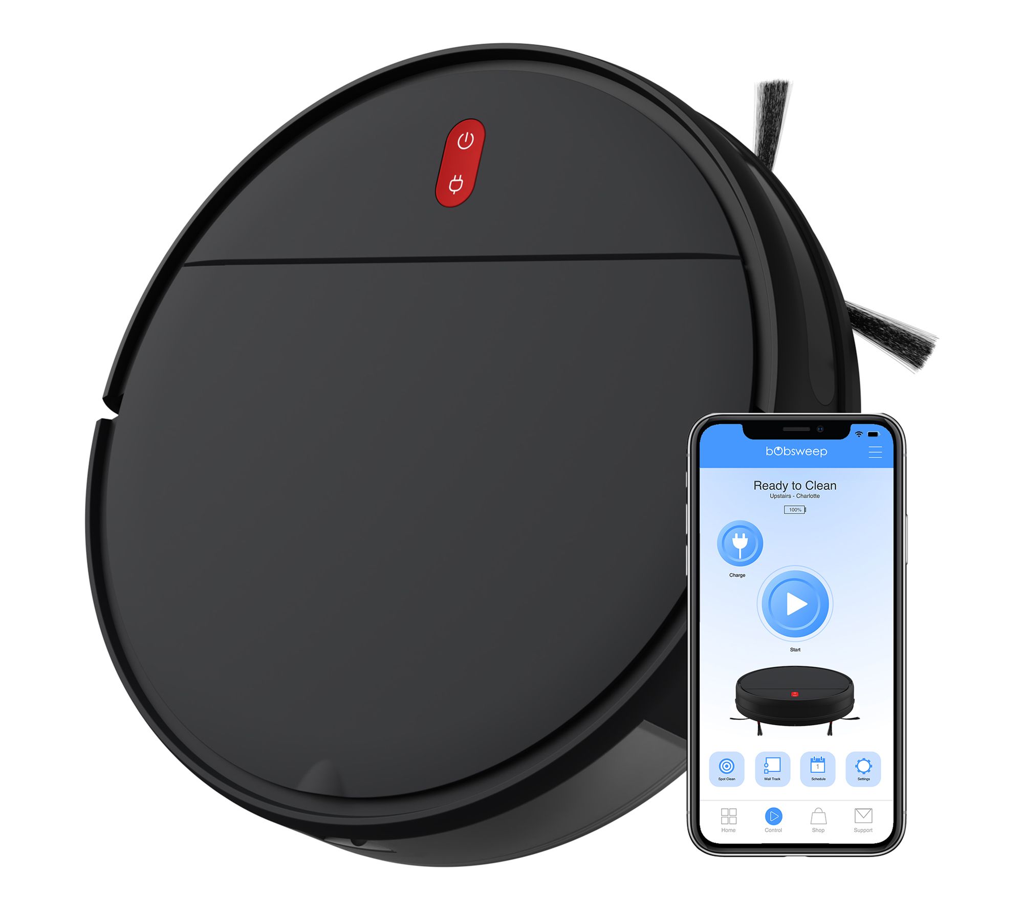 bObsweep Charlotte Robotic Vacuum Cleaner & Mop