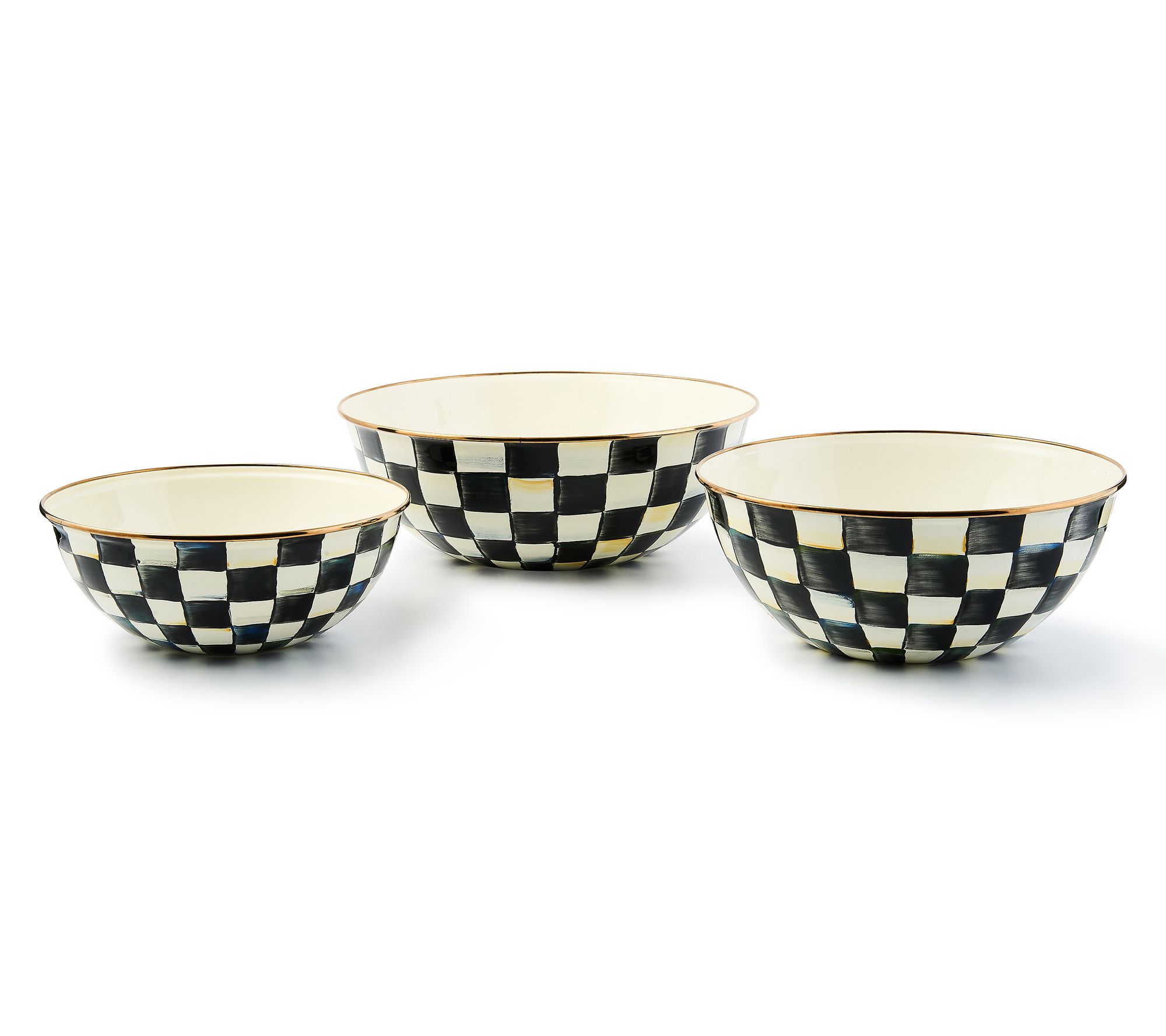 MacKenzie- Childs Set of 3 Mixing Bowls