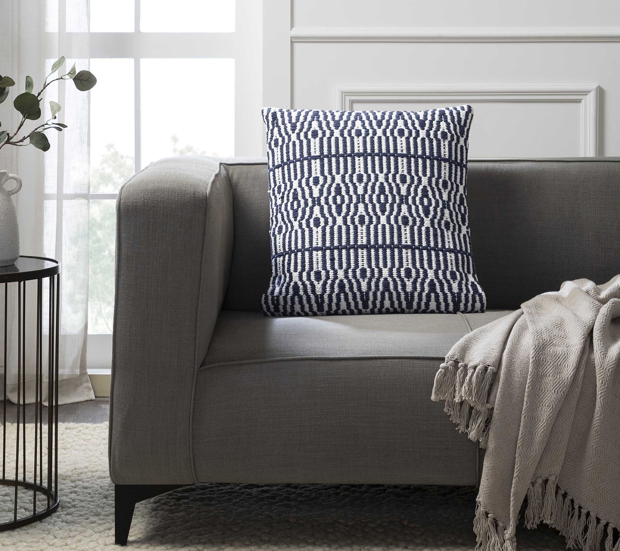 Tahari Home Brooks Geometric Decorative Pillow