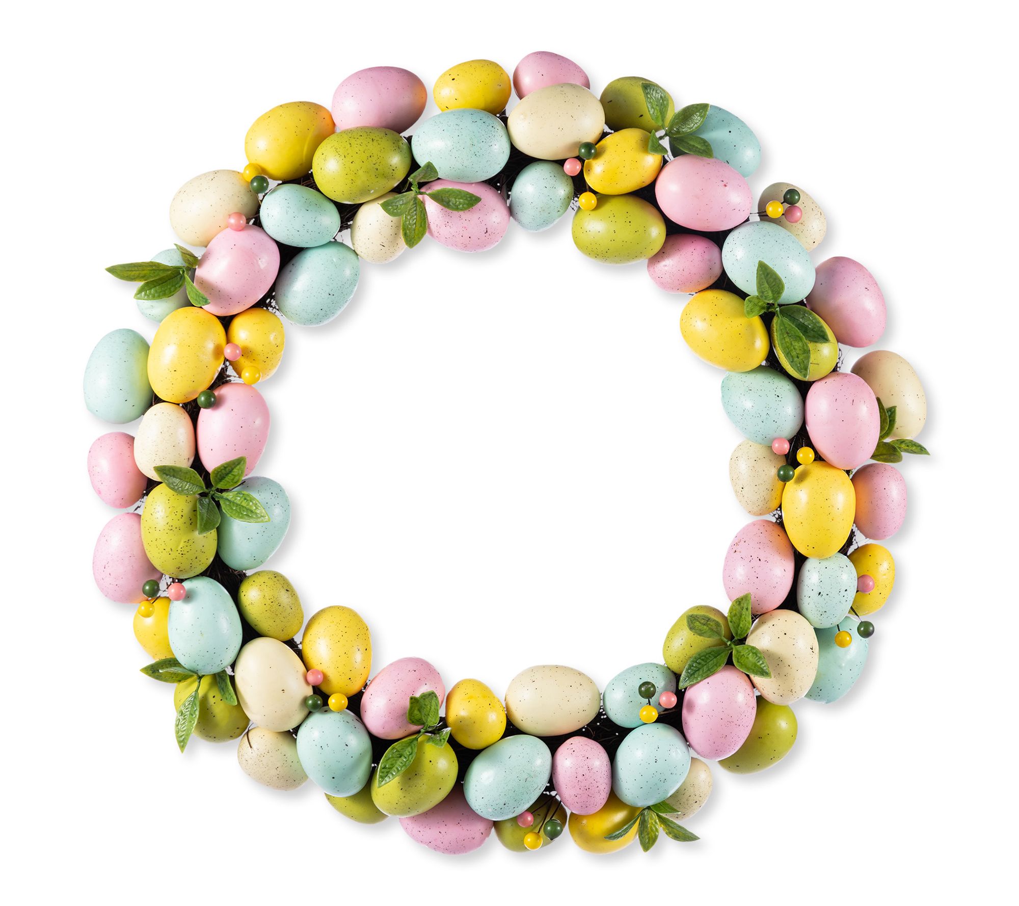 Glitzhome 18"D Easter Eggs Wreath