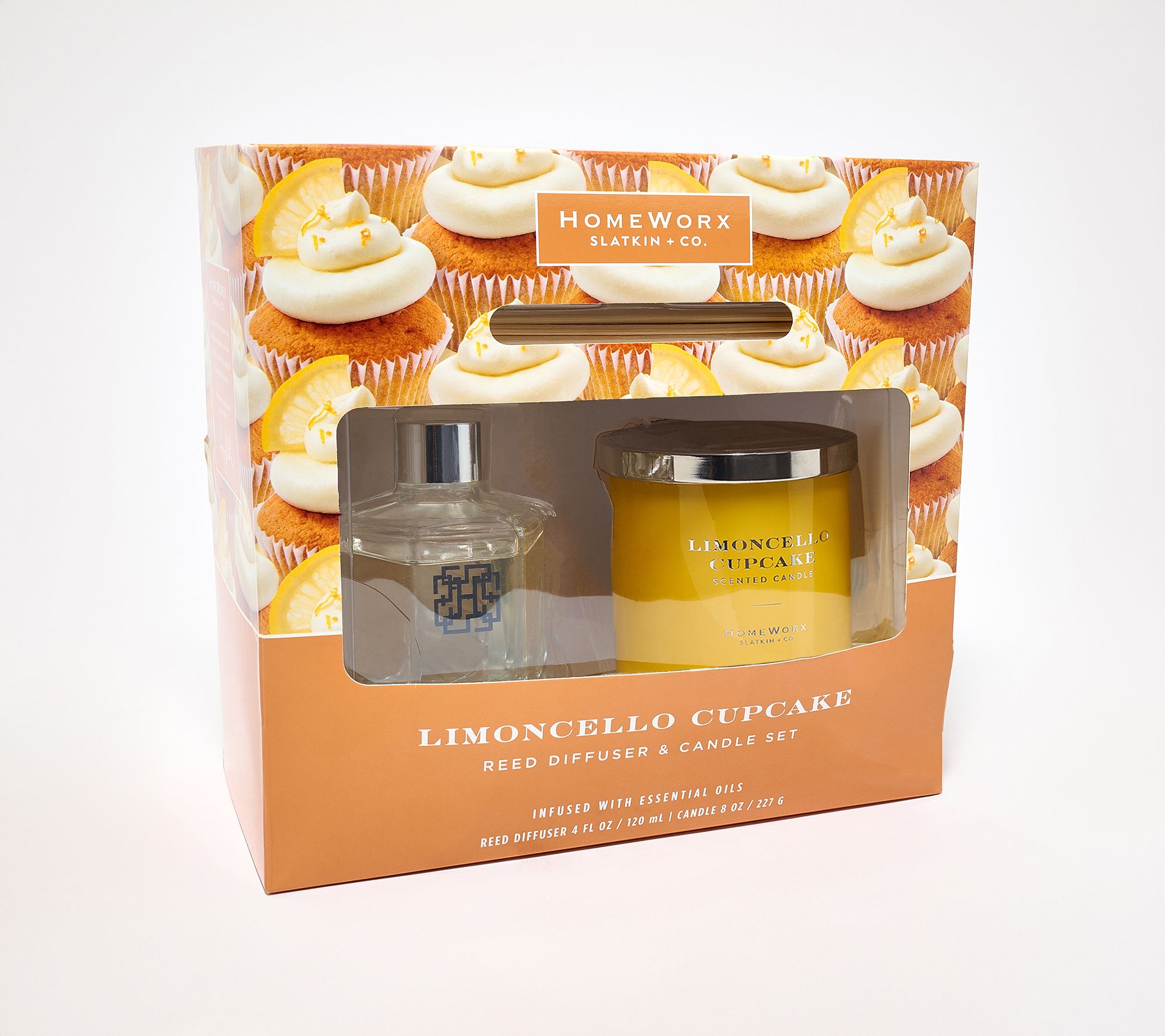 HomeWorx by Slatkin + Co. Core Classics 8oz Candle & Reed Set