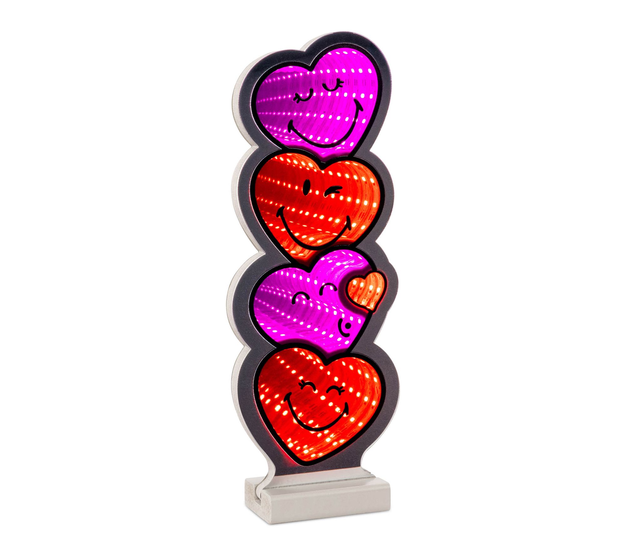 Melrose International SmileyWorld Heart Stack Ekkolight 12"H