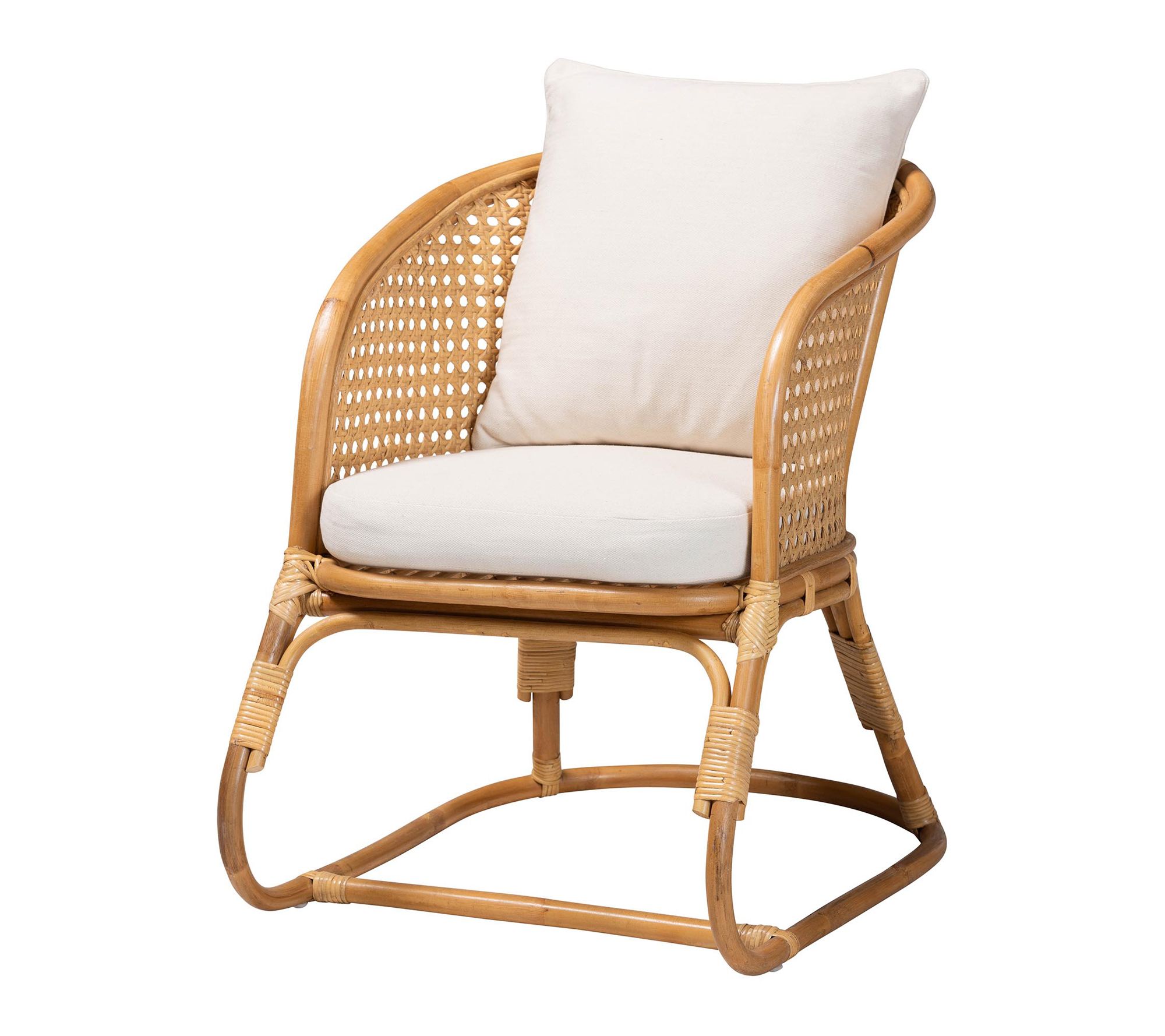 bali & pari Niko Light Honey Rattan Arm Chair