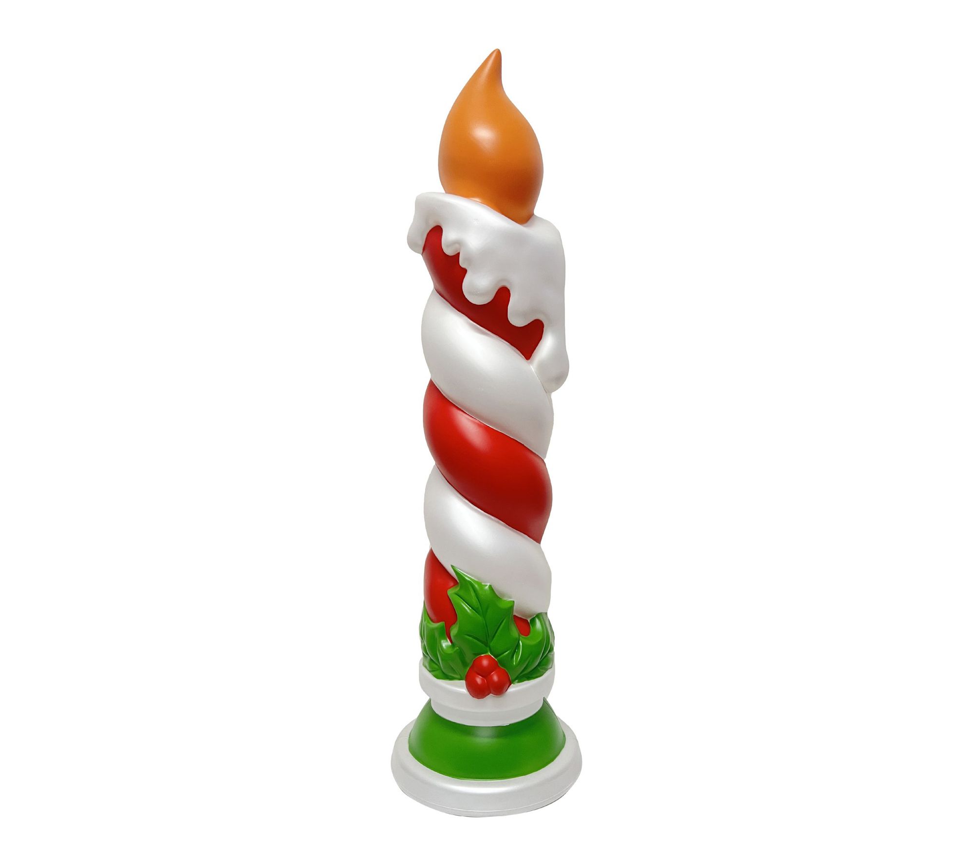 Fraser Hill Farm 40" Candle with Holly Christmas Blow