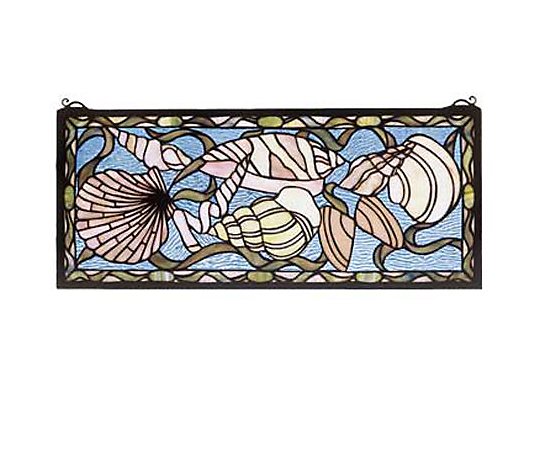 Tiffany Style Seashells Window Panel