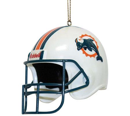 NFL Miami Dolphins 3 inch Helmet Ornament 