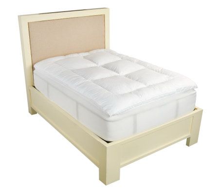 Sealy Posturepedic FL SZ Framed Baffle Box Topper w/Skirt - QVC.com