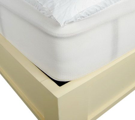 Sealy Posturepedic FL SZ Framed Baffle Box Topper w/Skirt - QVC.com