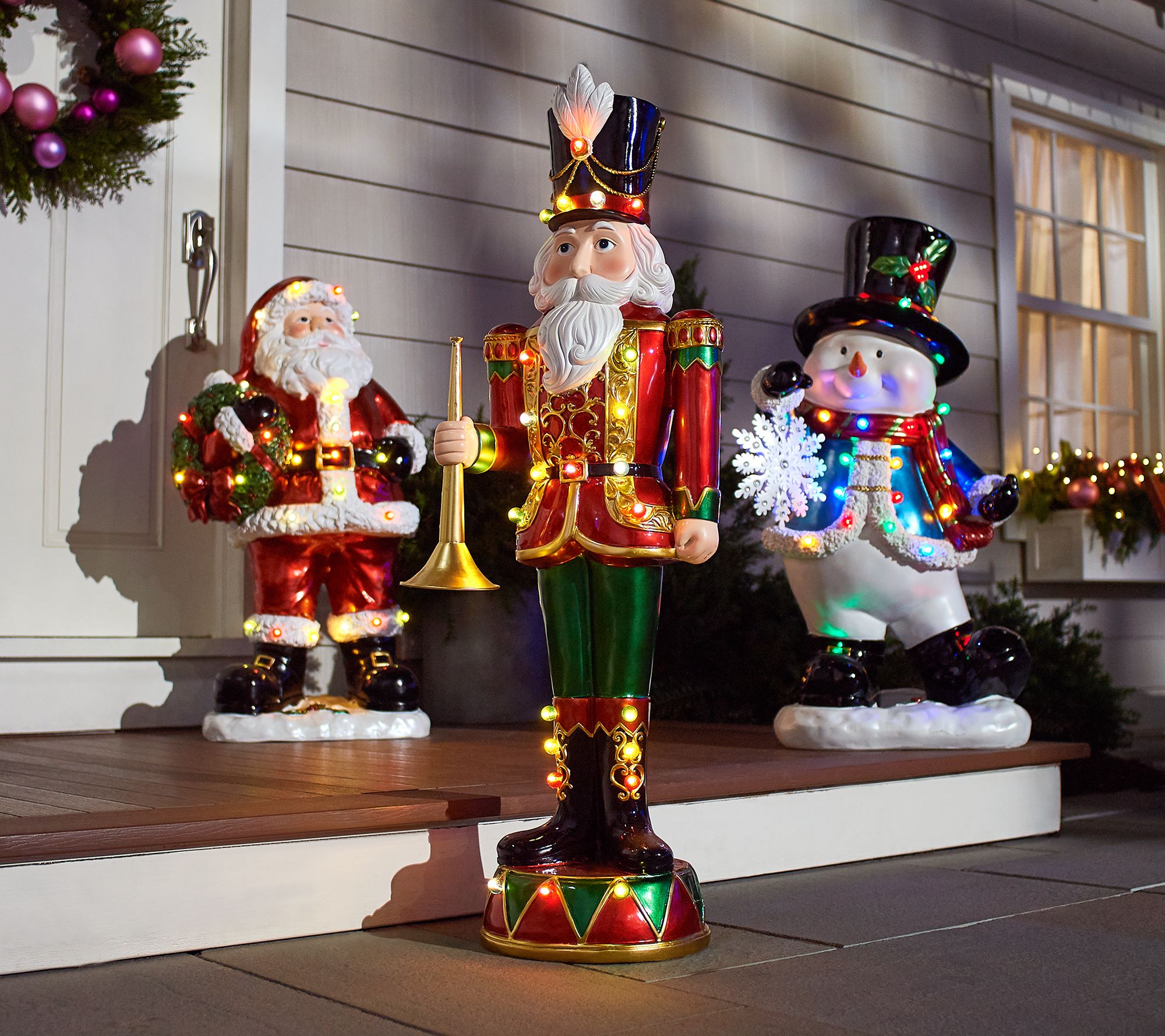 Kringle Express Indoor/Outdoor Oversized Illuminated Holiday Figures ...