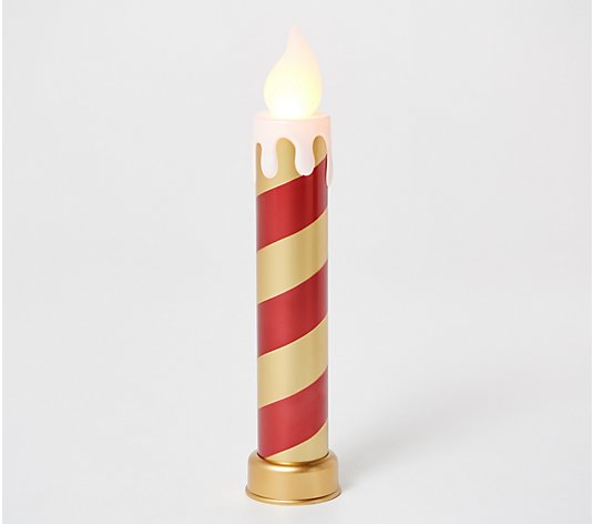 Mr. Christmas Indoor/ Outdoor Oversized Blow Mold Candle - QVC.com