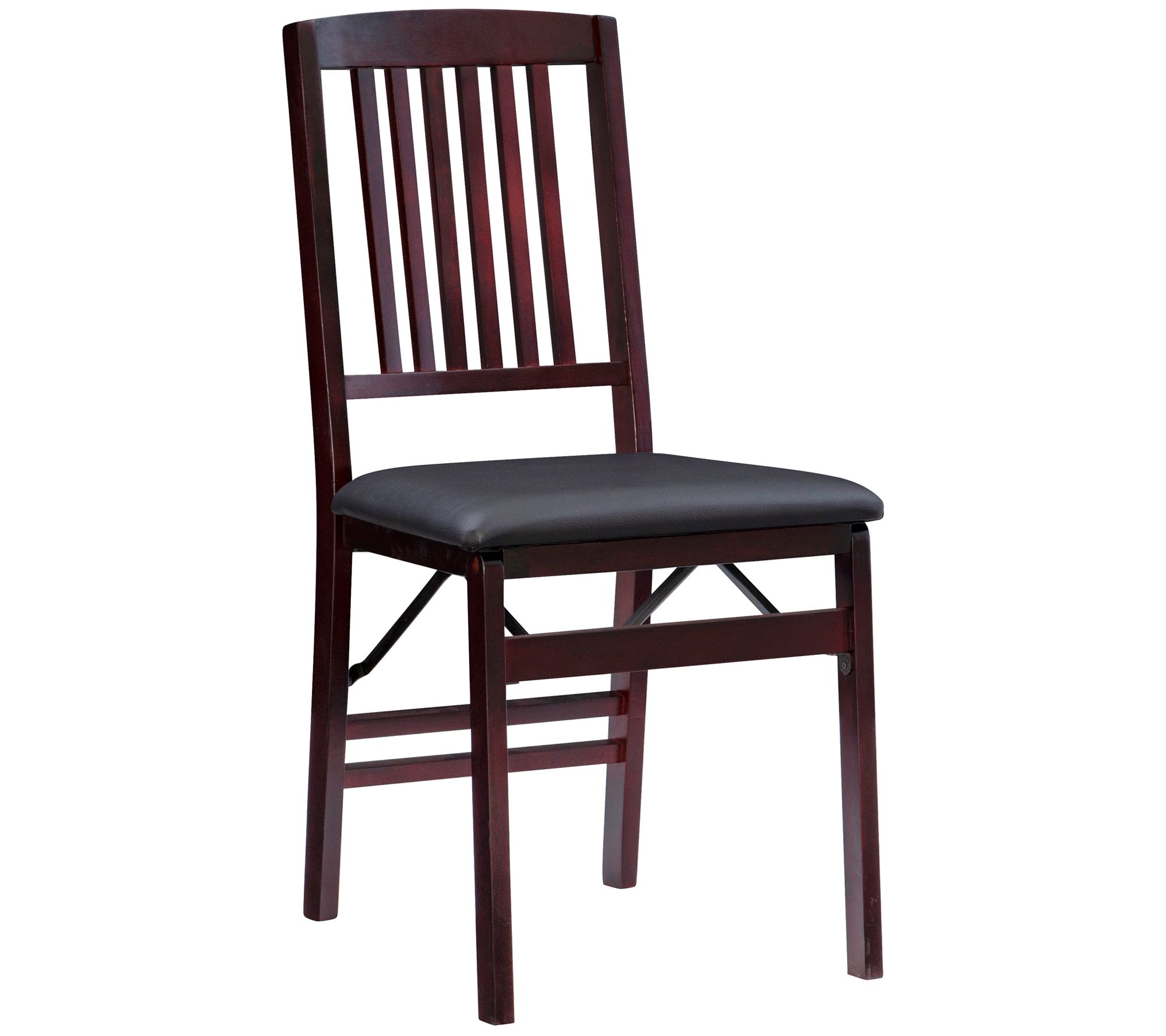 Linon Home Set of 2 West Mission Back Folding Kitchen Chair