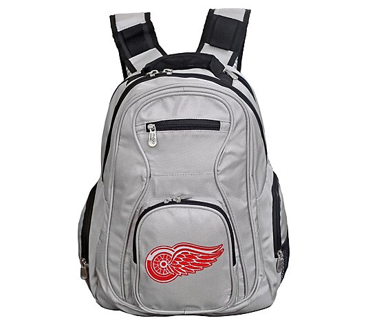 Denco NHL 19 Inch Premium Laptop Backpack Gray