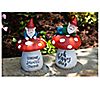 Exhart Set of Mushroom Garden Gnomes, 3 of 7