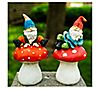 Exhart Set of Mushroom Garden Gnomes, 6 of 7