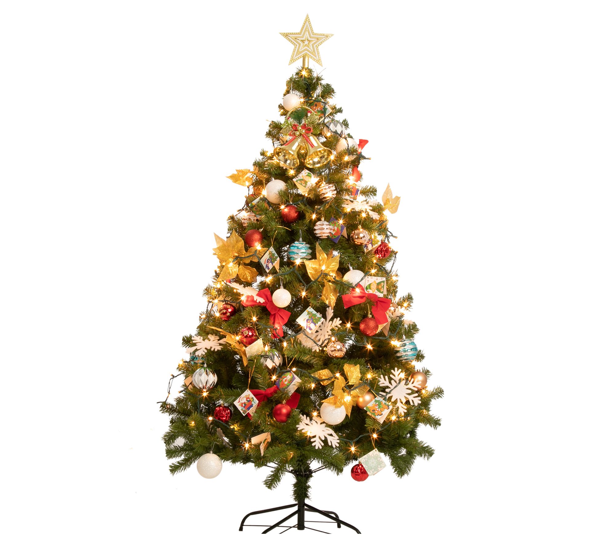 Joiedomi 6' Prelit Christmas Tree w/ DecorationKit - QVC.com