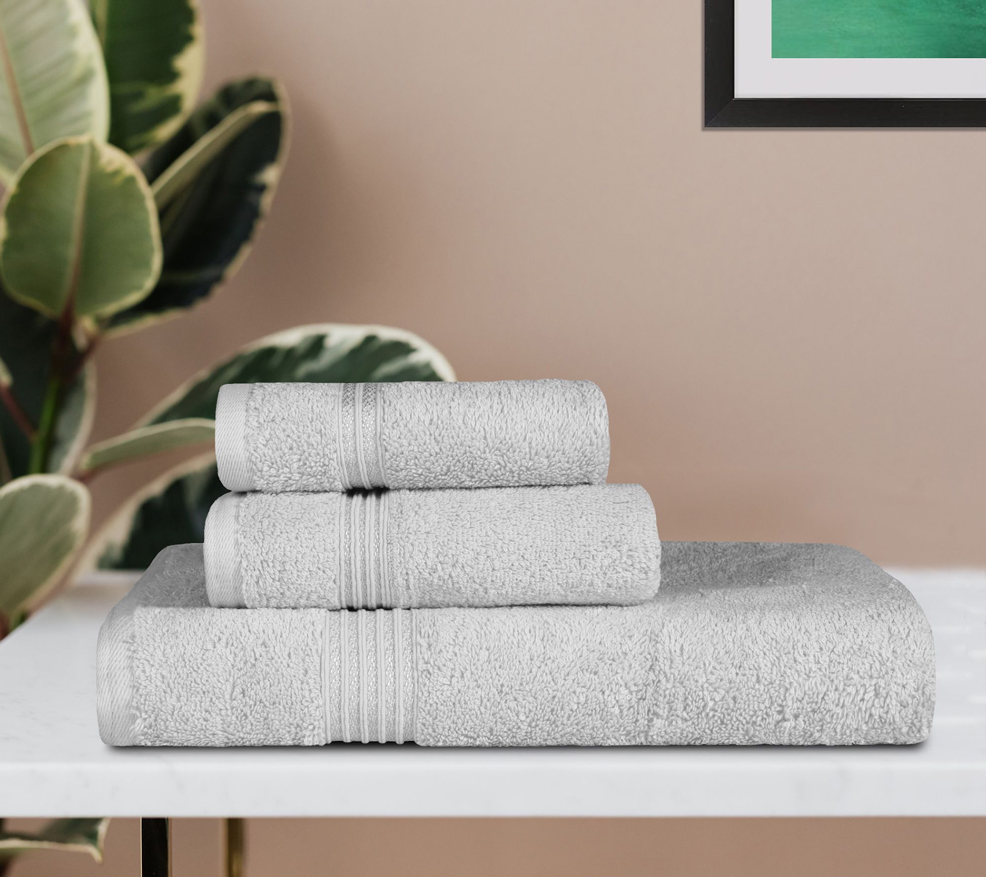 Superior Egyptian Cotton 3-Piece Heritage Absorbent Towel Set