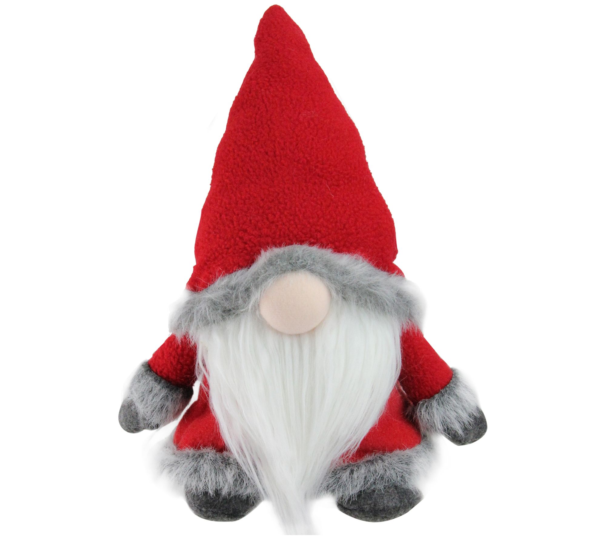 Northlight Red Christmas Santa Gnome with Faux-Fur Trim