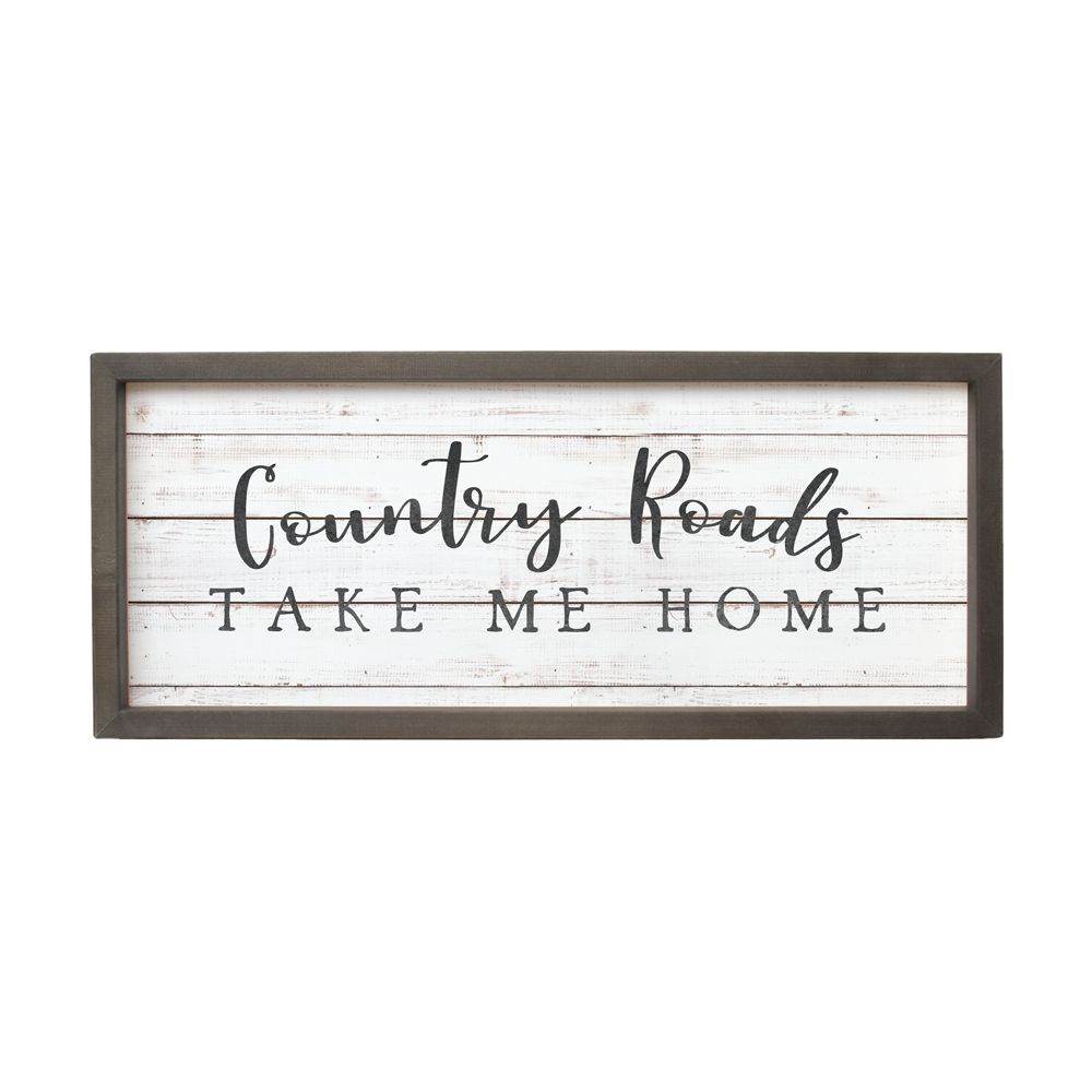 Country Roads Framed Wall Art - QVC.com