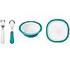 OXO Tot Melamine Plate, Melamine Bowl, and Forkand Spoon Set