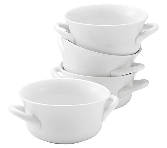 overandback Set of 4 Hearty Handled Soup Bowls