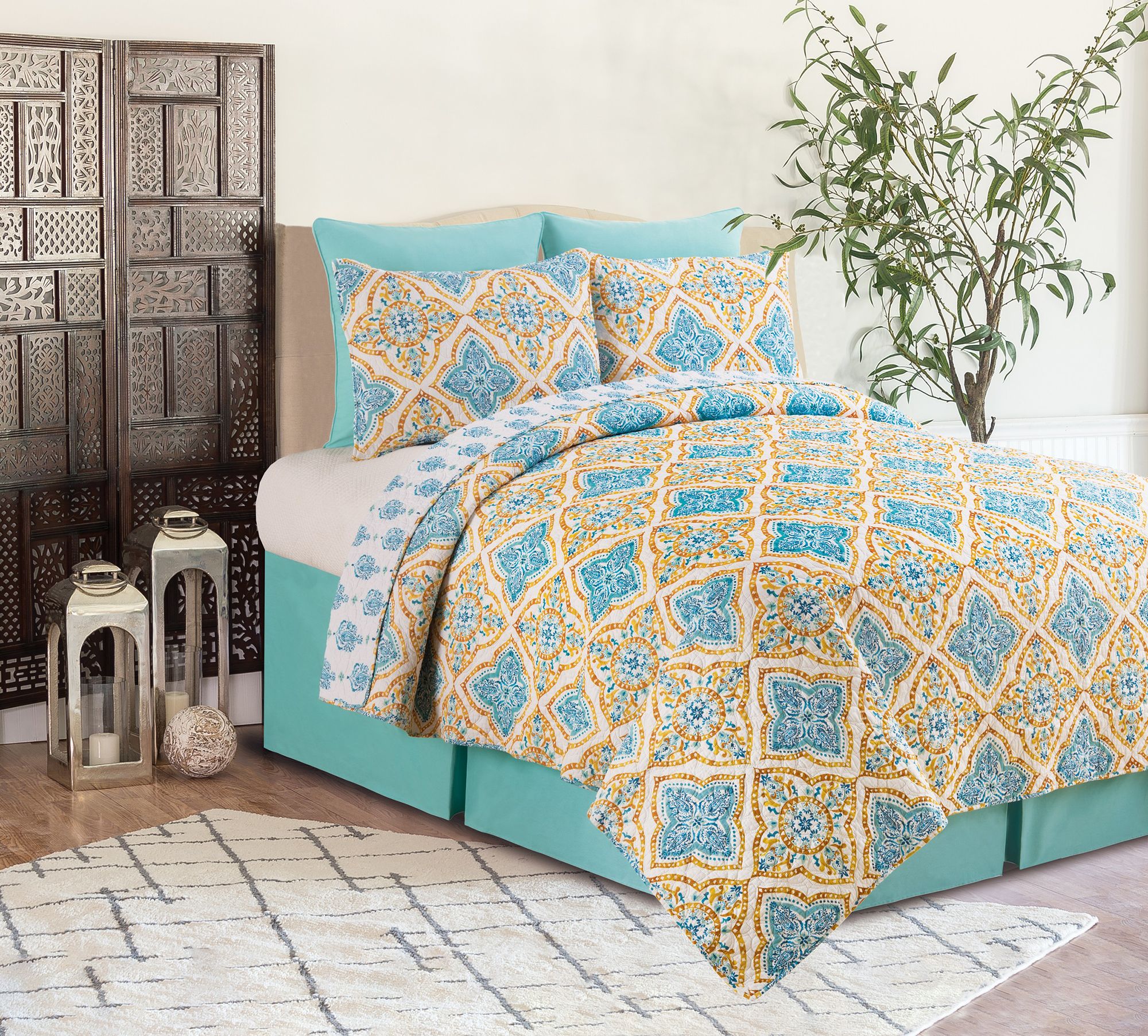 C&F Home Terrace Medallion Full/Queen Quilt Set