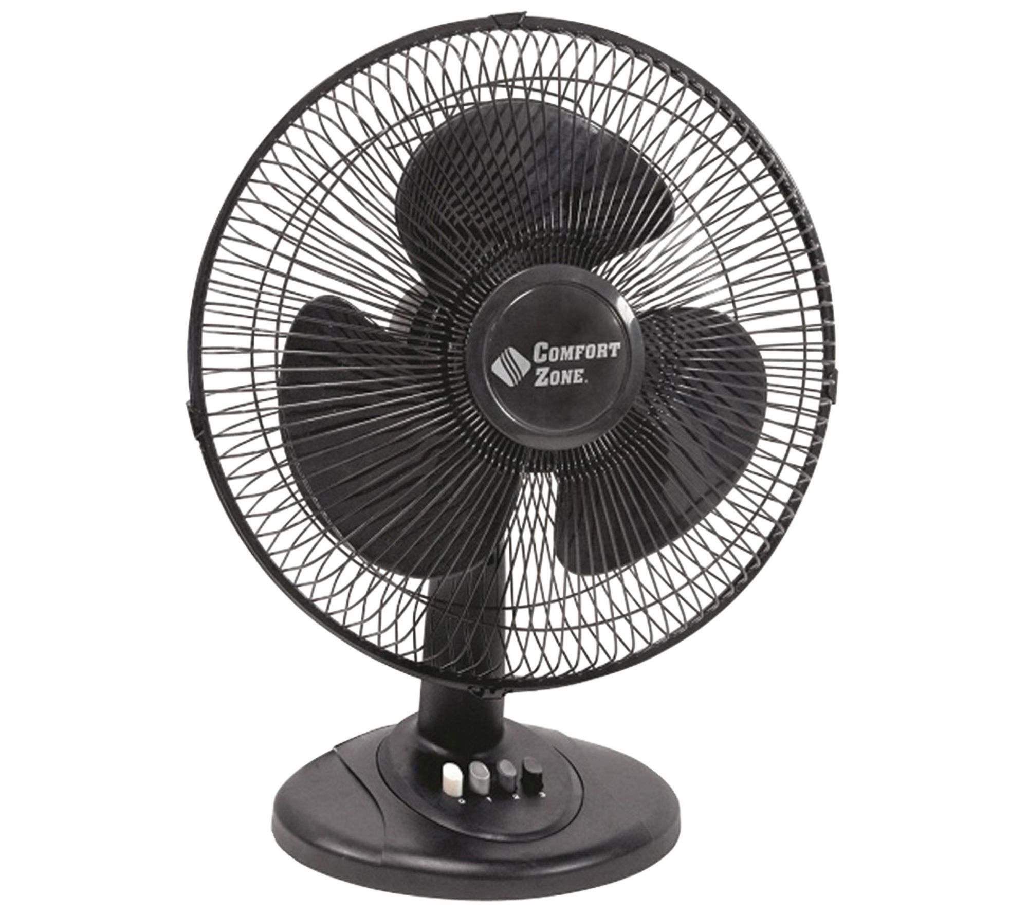Comfort Zone 12" Oscillating Table Fan