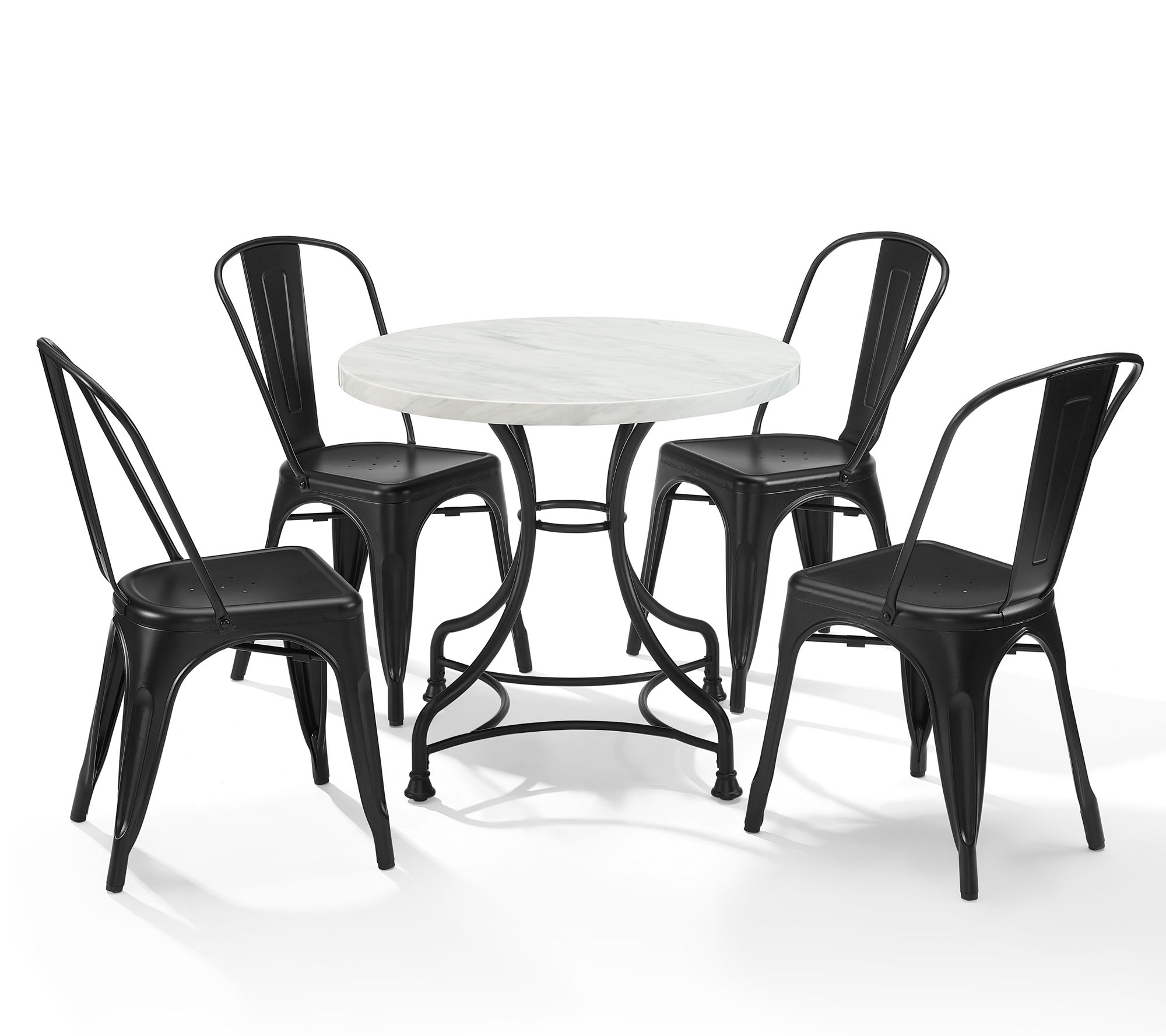 Madeleine 32" 5Pc Dining Set W/Amelia Chairs by Crosley
