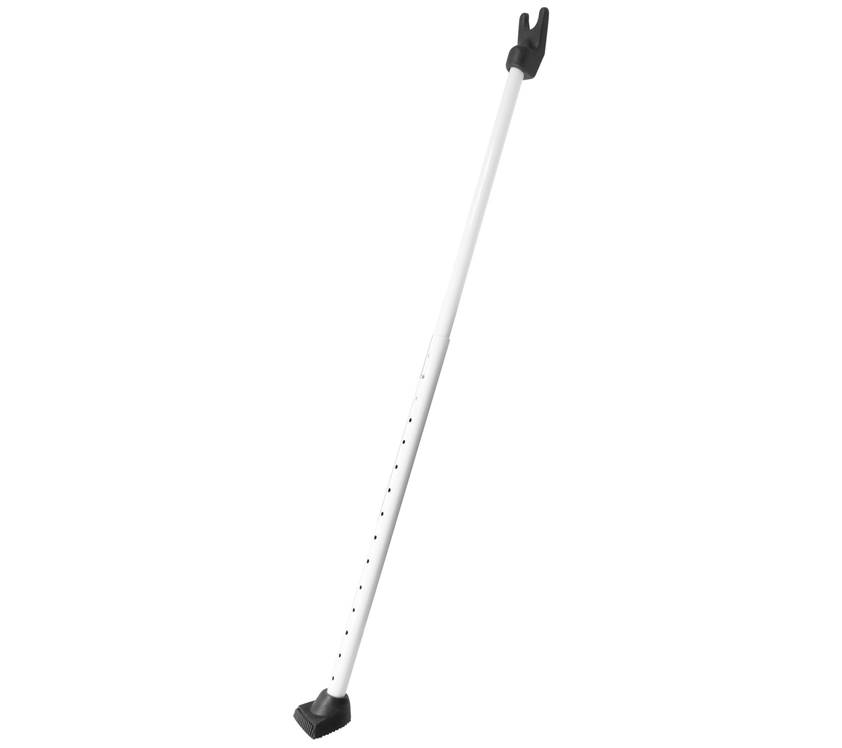 48" Adjustable Door Knob and Sliding Door WhiteSecurity Bar