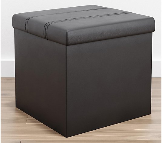 Brookside Foldable Square Storage Ottoman withChannel Tufting