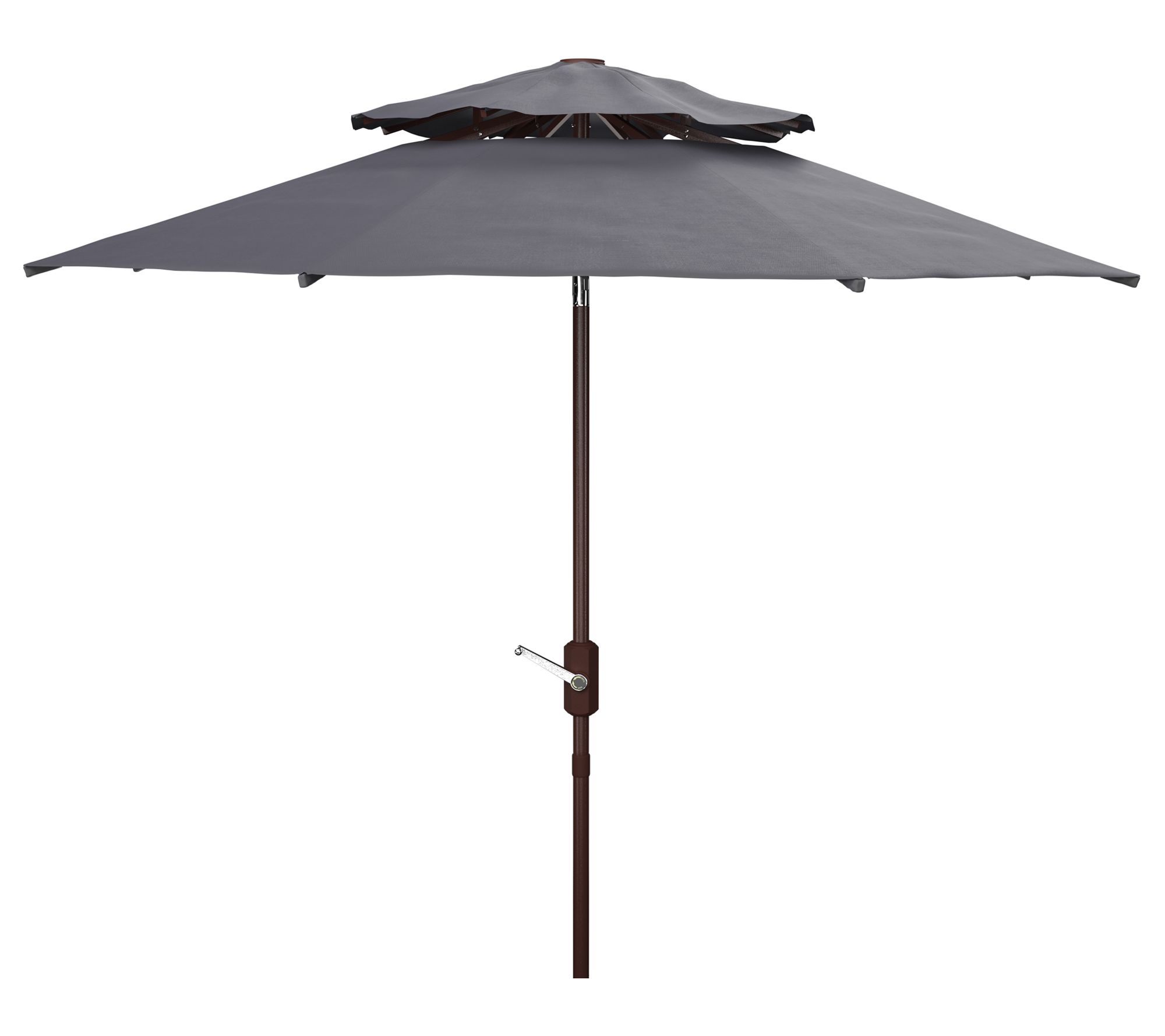Safavieh Athens 9' Double Top Crank Umbrella