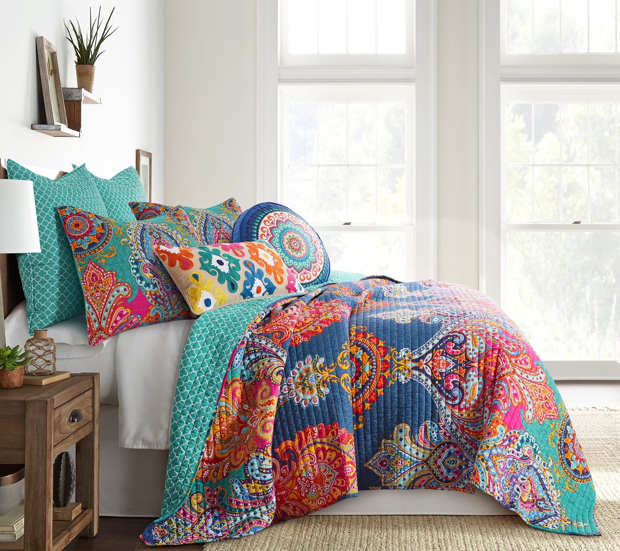 Levtex Home Fantasia 3-Piece King/Cal King Quilt Set - QVC.com