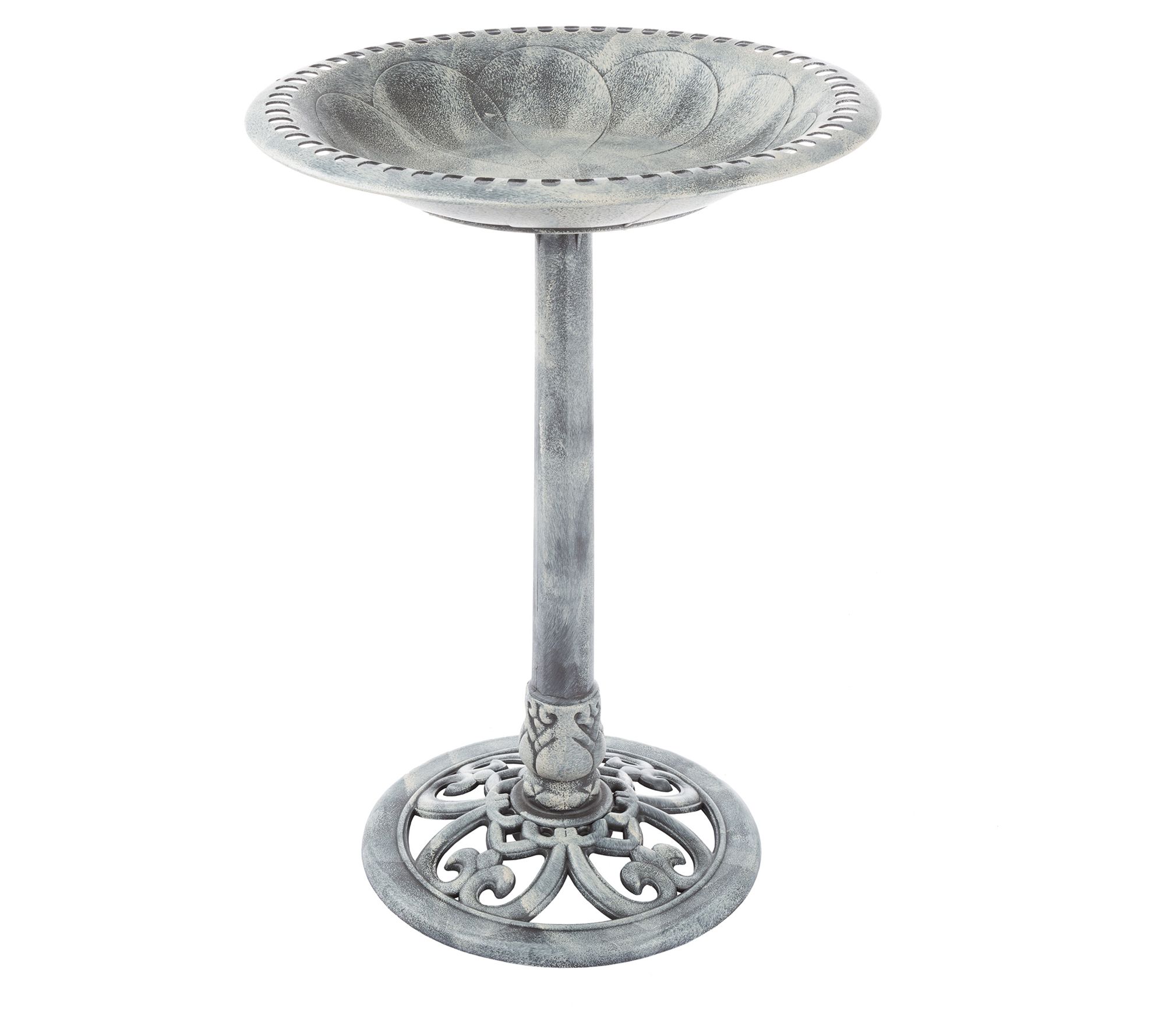 Pure Garden Outdoor Antique-Style Bird Bath w/Vintage Design