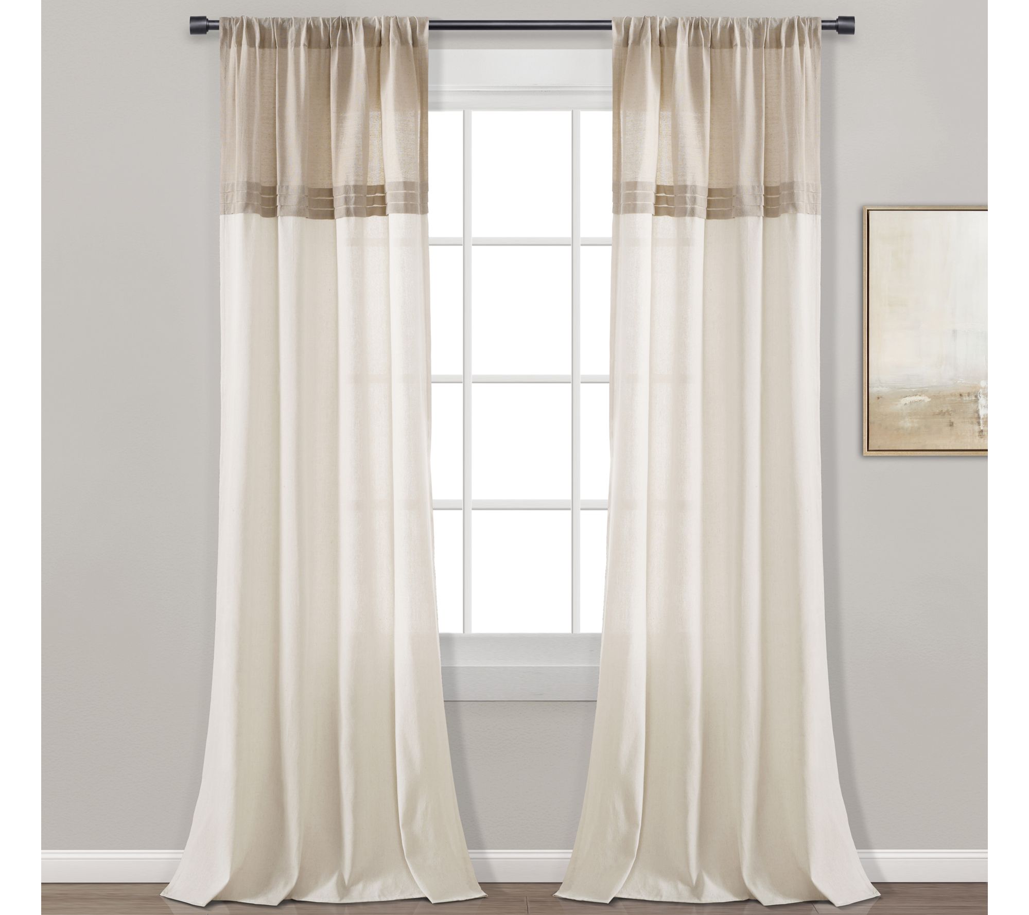 Farmhouse Faux Linen  Set by Lush Decor