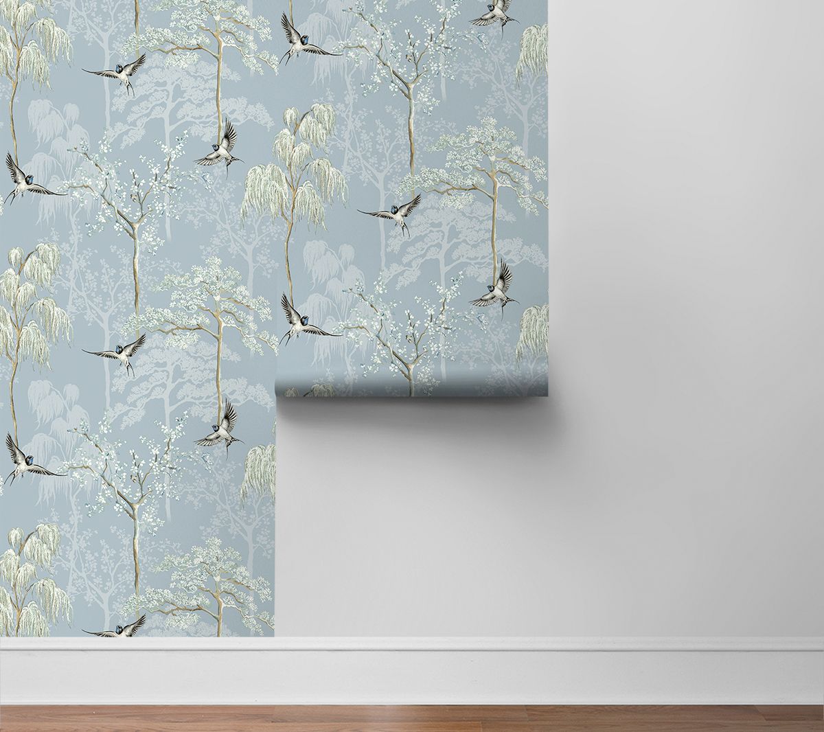 NextWall Bird Garden Peel and Stick Wallpaper