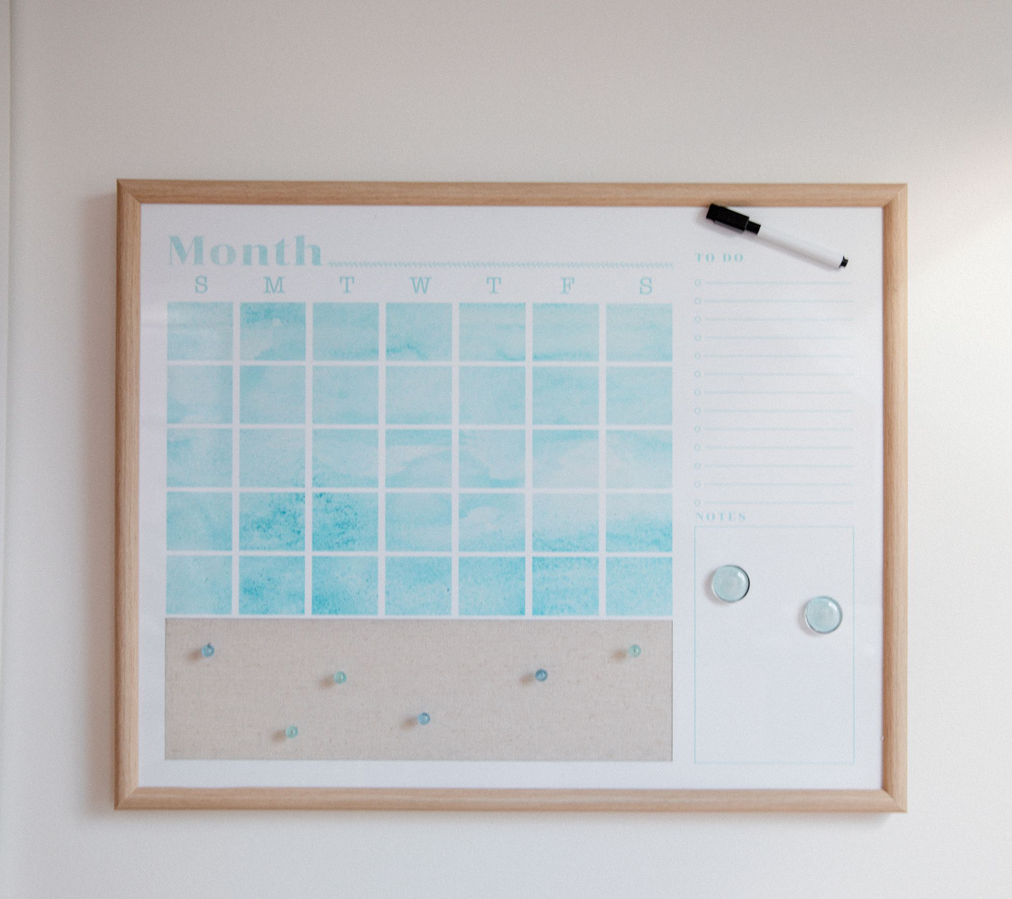 24 Wipeable Monthly Wall Calendar by Lauren McBride 