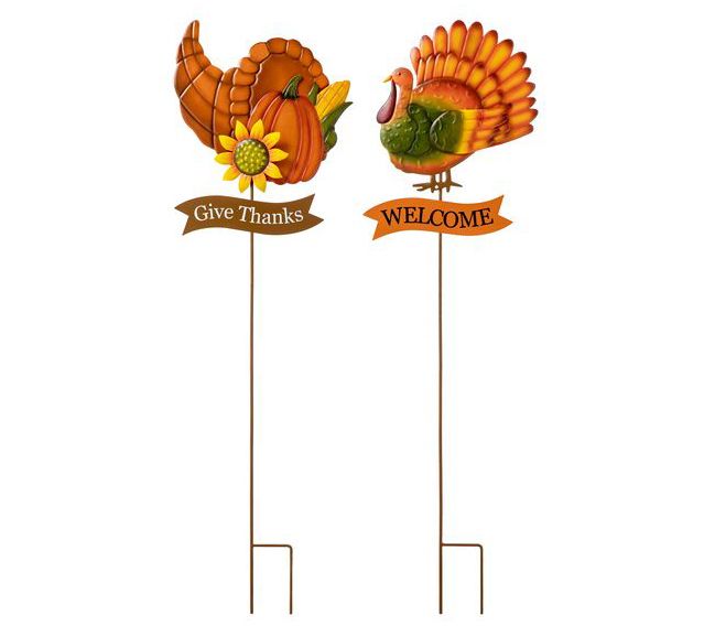 Design Imports Harvest Feast Thanksgiving Turkey Dishtowel Set of 2
