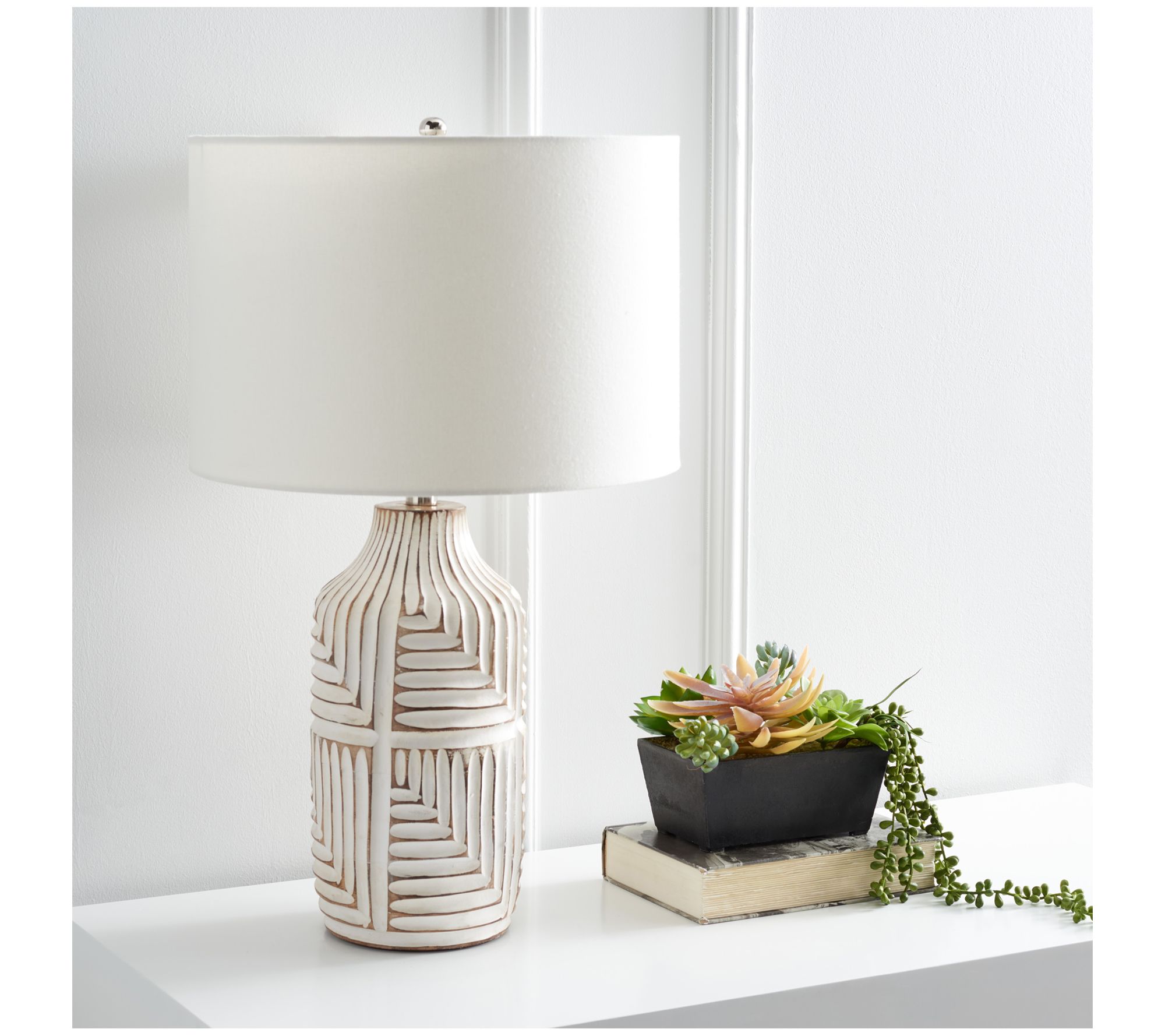 Laszlo Table Lamp by Valerie - QVC.com