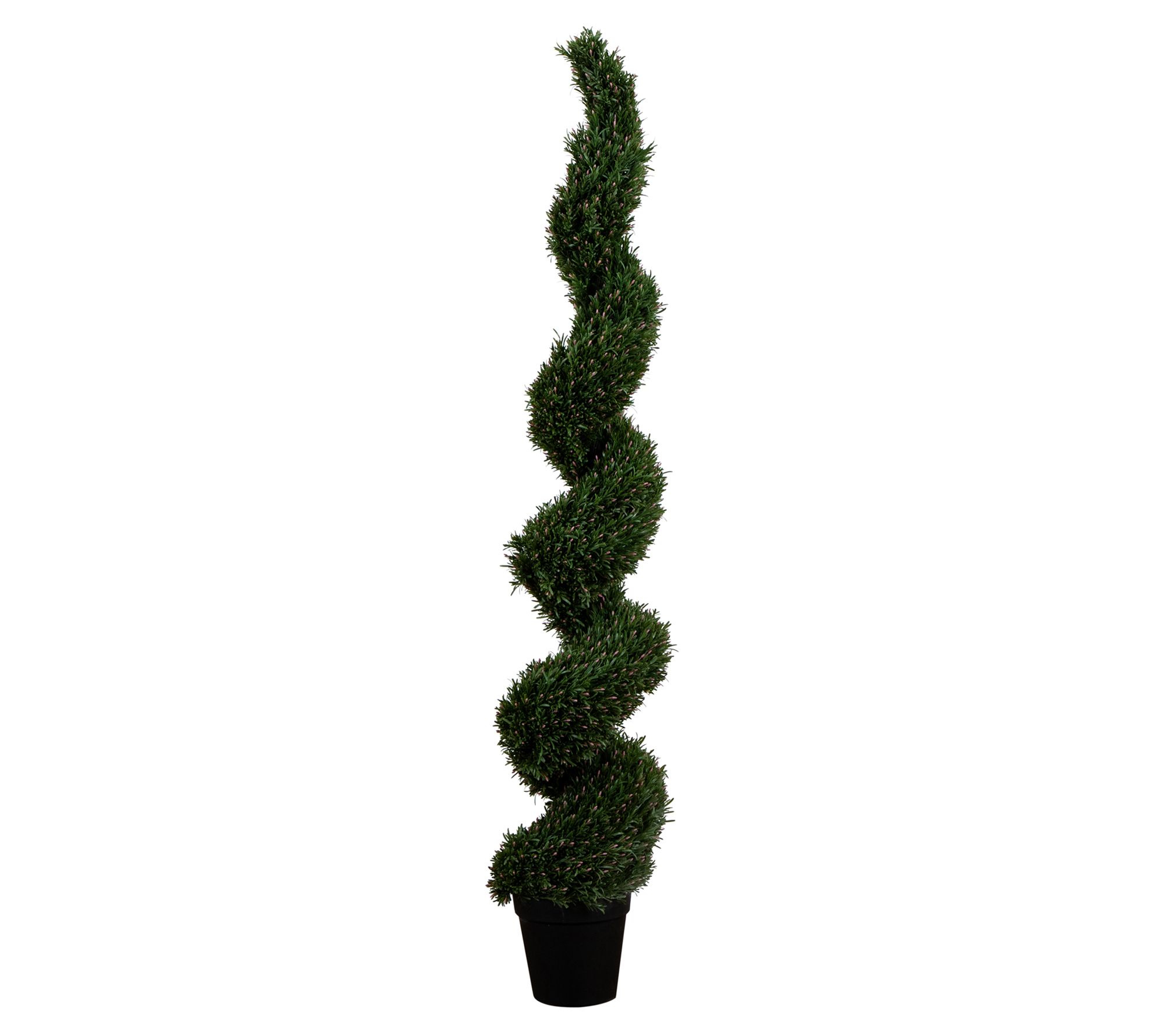 Nearly Natural 7' Faux Rosemary Leaf Spiral Tre e UV