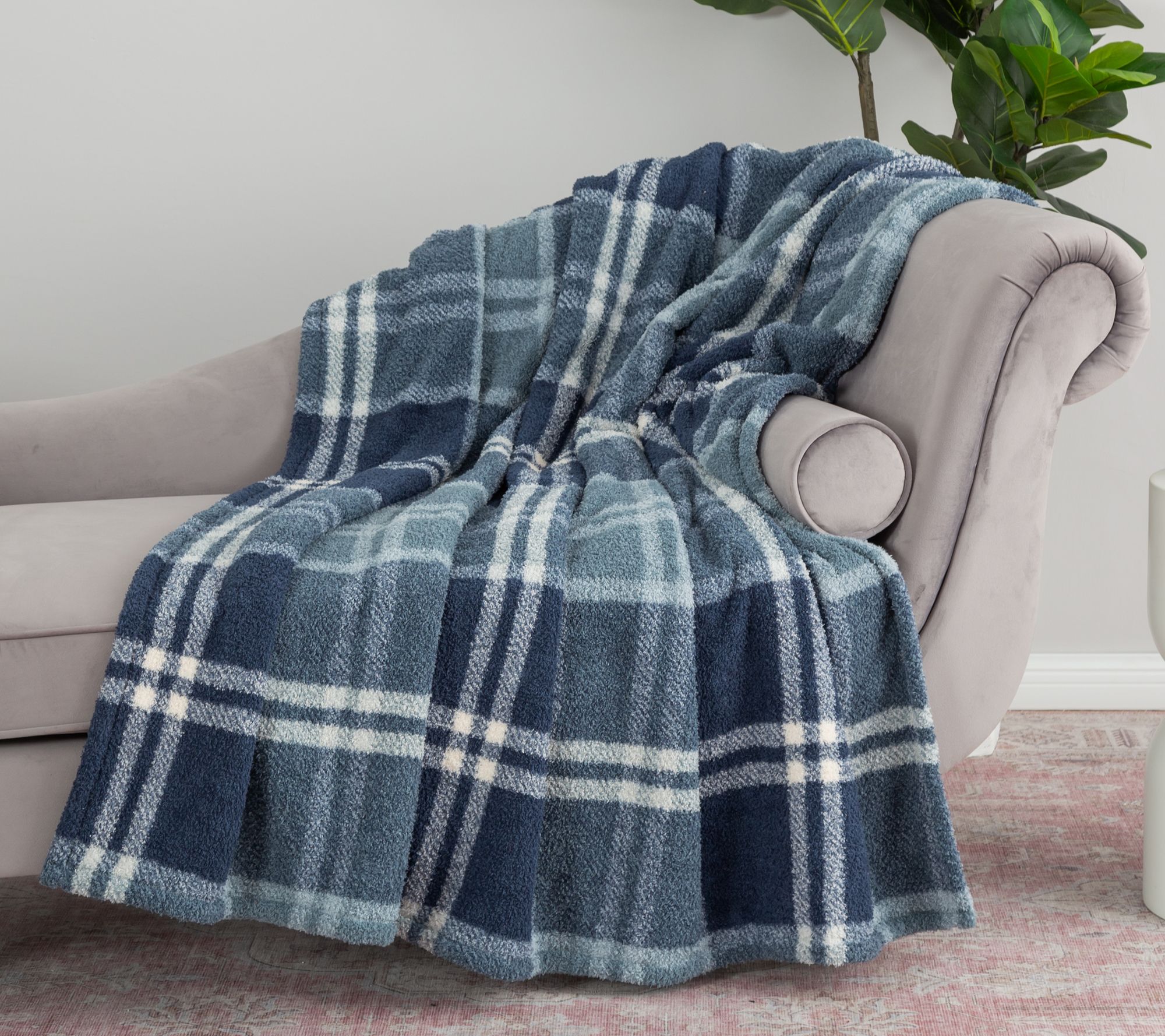 Berkshire Retro Plaid Plush 60x70 Throw