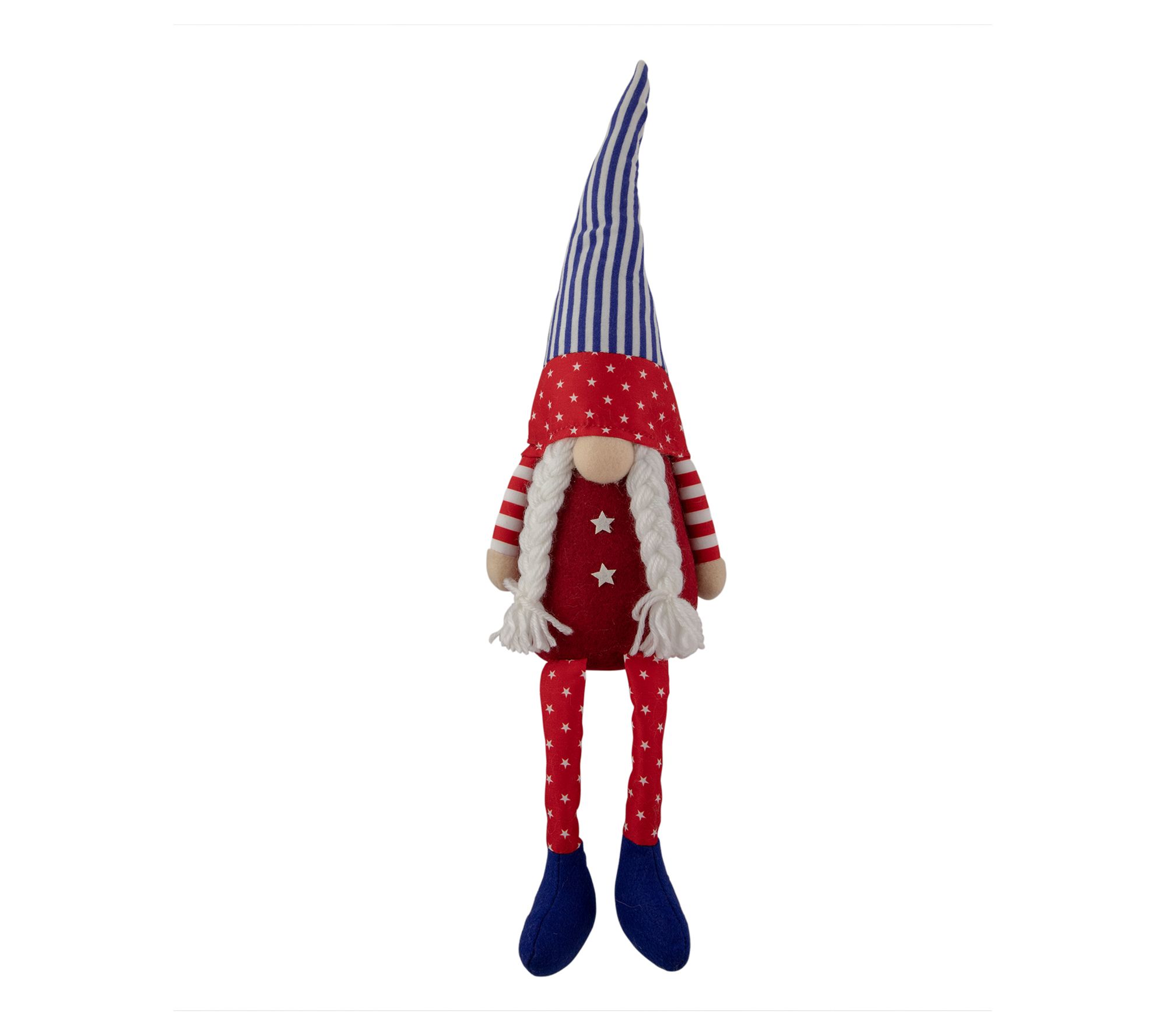 Northlight Sitting Patriotic Girl 4th of July Gnome