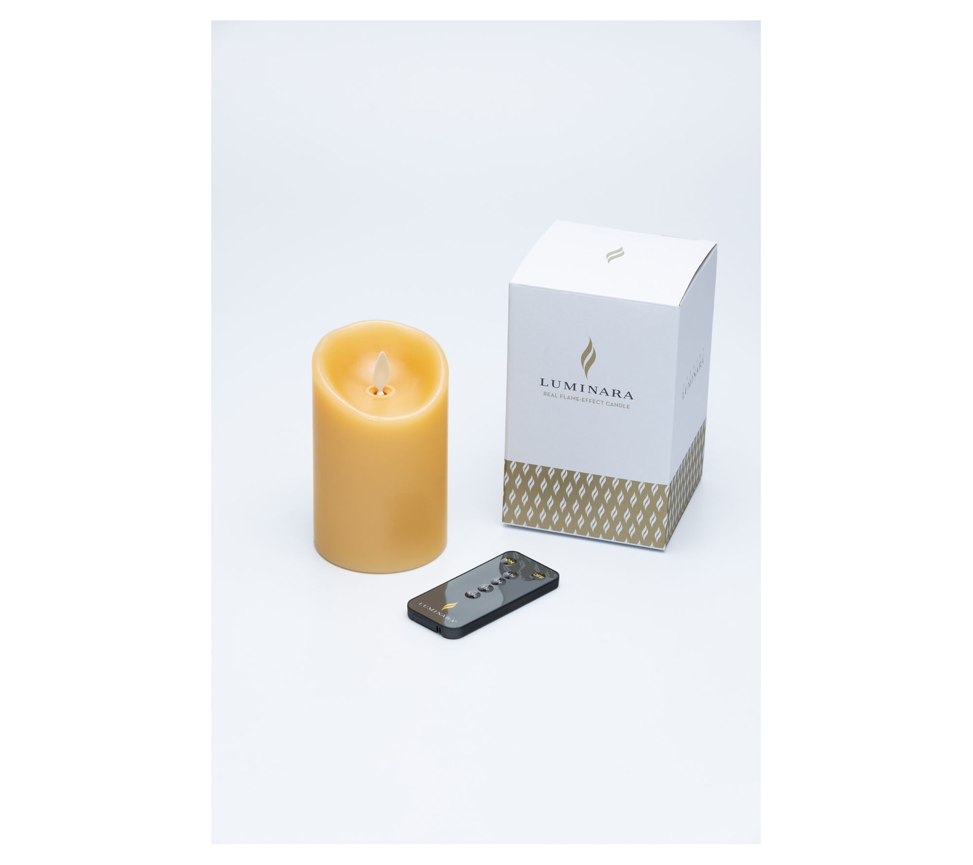 Luminara 4.5" Tall Unscented Flameless Candle with Remote