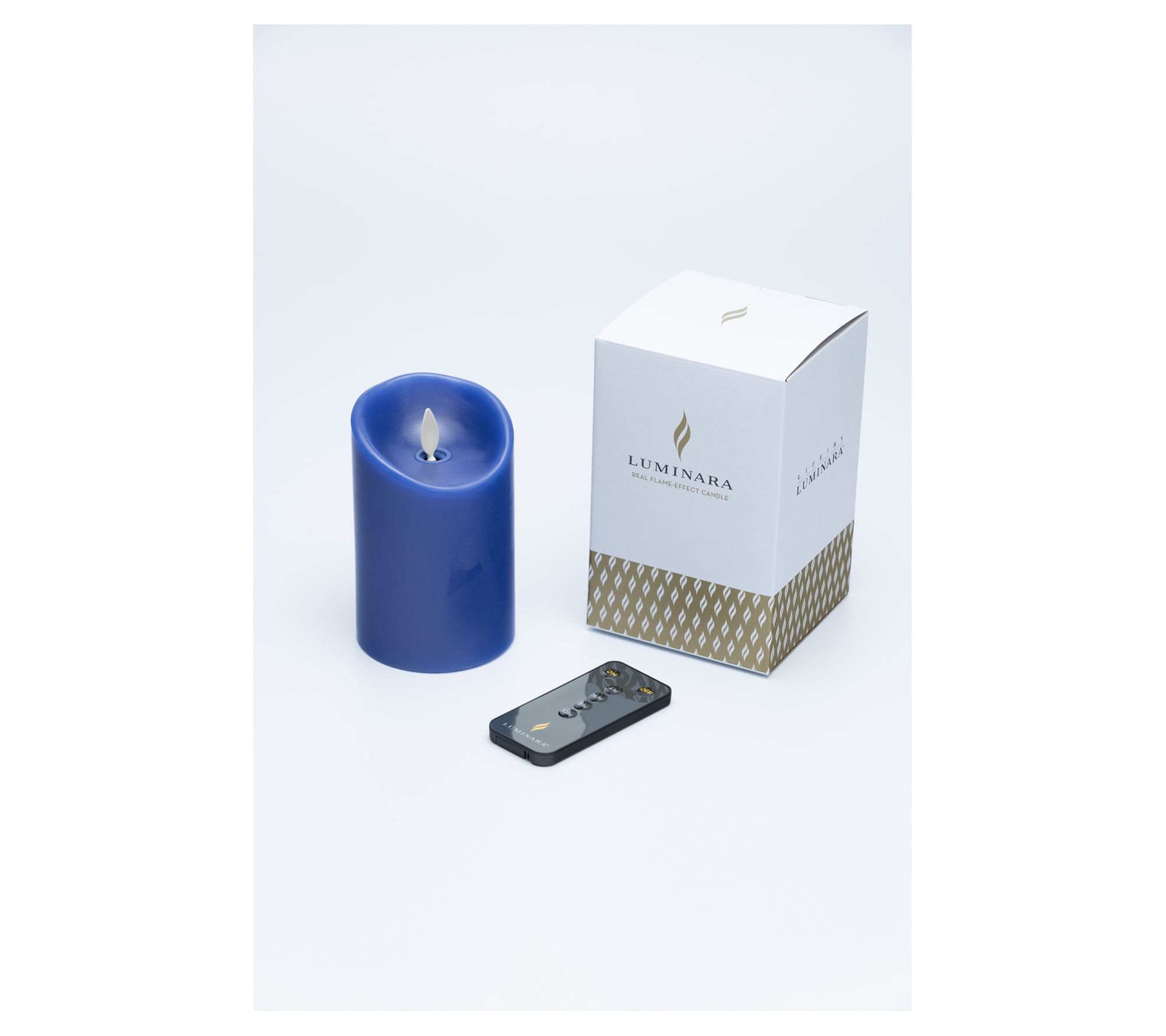 Luminara 4.5" Tall Unscented Flameless Candle with Remote